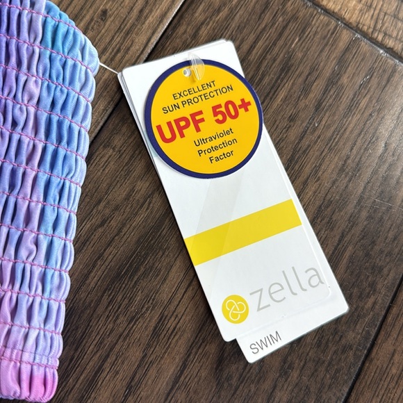 Z by Zella Girls NWT blue purple‎ 2 Piece Bikini 10 - Picture 2 of 3